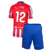 Dres Atletico Madrid Samuel Lino #12 Domaci za djecu 2024-25 Kratak Rukav (+ kratke hlače)